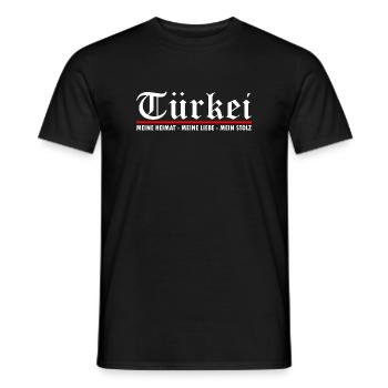 Türkei - Männer T-Shirt - Schwarz - Vorne - AI Model Male 178 light (178cm)