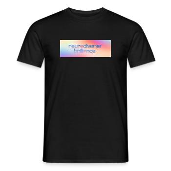 Neurodiverse Brilliance - Männer T-Shirt - Schwarz - Vorne - AI Model Male 178 light (178cm)