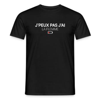 ICH KANN NICHT, ICH BIN FAUL. | Humor - Männer T-Shirt - Schwarz - Vorne - AI Model Male 178 light (178cm)