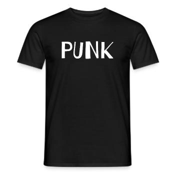 Punk-Logo Urbanes Design - Männer T-Shirt - Schwarz - Vorne - AI Model Male 178 light (178cm)