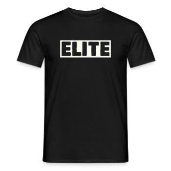 Elite Lettering Shirt - Men's T-Shirt - black - Front - AI Model Male 178 light (178cm)