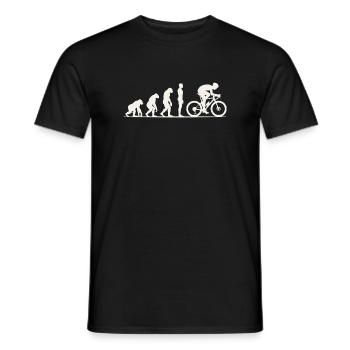 Gravel Bike Evolution - Männer T-Shirt - Schwarz - Vorne - AI Model Male 178 light (178cm)