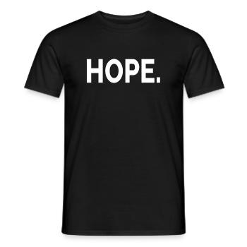 Rétro - Espoir - T-shirt homme - noir - Devant - AI Model Male 178 light (178cm)