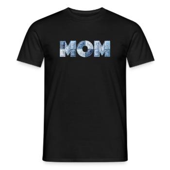 Patchwork Mom Lettering Gift for Mom - Men's T-Shirt - black - Front - AI Model Male 178 light (178cm)