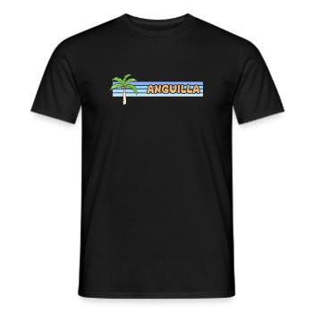 Geschenk für Anguilla - Männer T-Shirt - Schwarz - Vorne - AI Model Male 178 light (178cm)