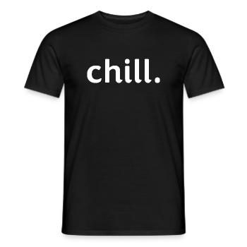 Détends-toi. - T-shirt homme - noir - Devant - AI Model Male 178 light (178cm)