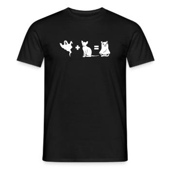 Funny Halloween Dog Ghost Halloween Dog - Männer T-Shirt - Schwarz - Vorne - AI Model Male 178 light (178cm)