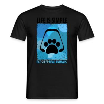 Tierarzt Haustier Tierpfleger Tierarzthelfer - Männer T-Shirt - Schwarz - Vorne - AI Model Male 178 light (178cm)