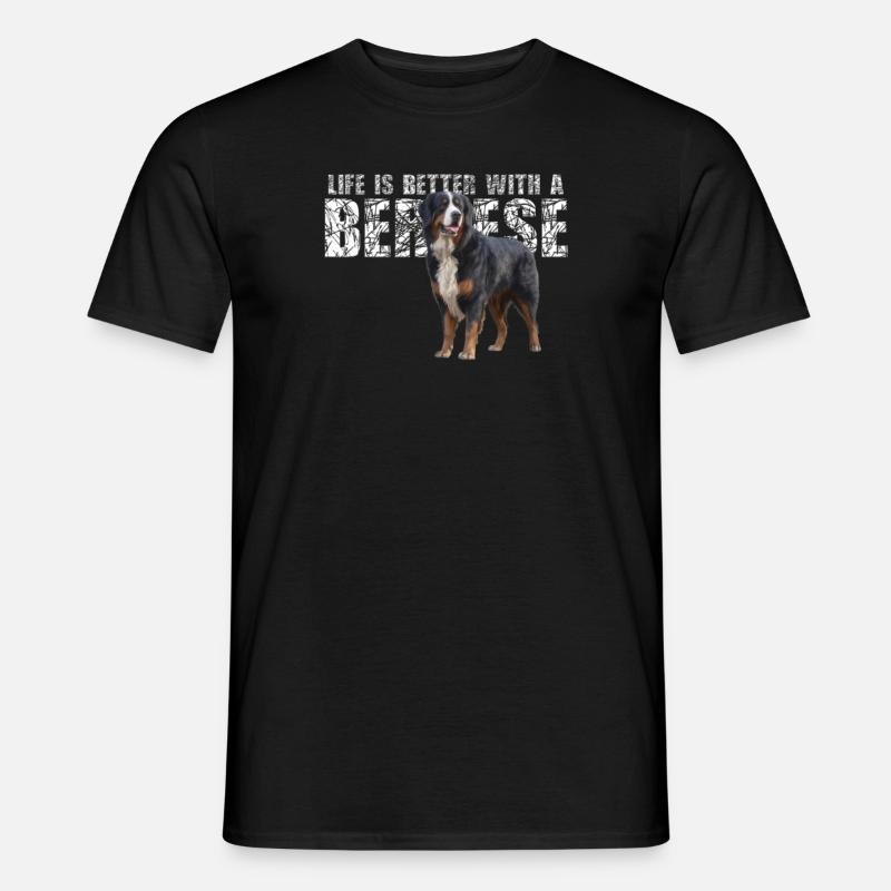 Berner Sennenhund - Männer T-Shirt - Schwarz