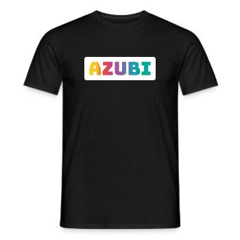 Azubi Tshirt coloured - Männer T-Shirt - Schwarz - Vorne - AI Model Male 178 light (178cm)