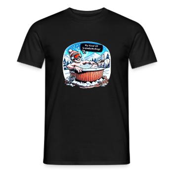lustiger Snowboarder Meme für Ski Urlaub Apres Ski - Männer T-Shirt - Schwarz - Vorne - AI Model Male 178 light (178cm)