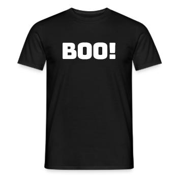 Buhruf! Weiß - Männer T-Shirt - Schwarz - Vorne - AI Model Male 178 light (178cm)