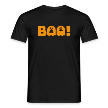 Boo2_Orange - T-shirt homme - noir - Devant - AI Model Male 178 light (178cm)