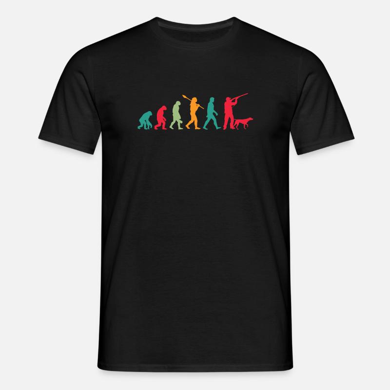 Die Evolution der Jäger - Männer T-Shirt - Schwarz