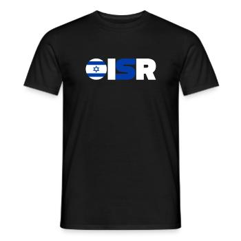 Israël - T-shirt homme - noir - Devant - AI Model Male 178 light (178cm)
