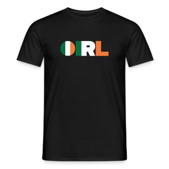 Irlande - T-shirt homme - noir - Devant - AI Model Male 178 light (178cm)