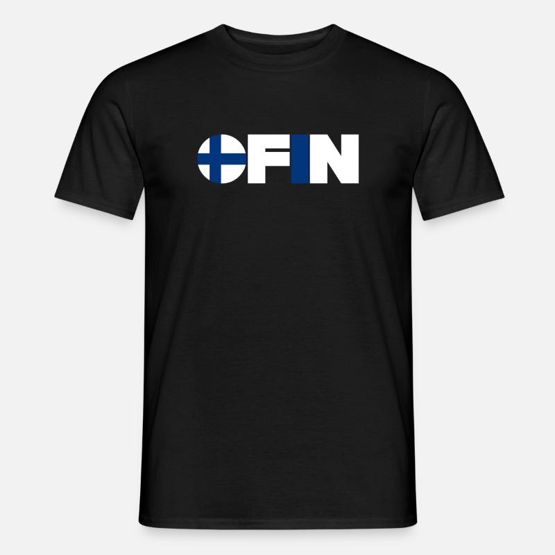 Finnland - Männer T-Shirt - Schwarz