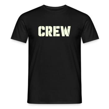 crew - Men's T-Shirt - black - Front - AI Model Male 178 light (178cm)