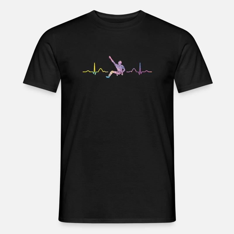 Boulderer Herzschlag Boulder Bouldern - Männer T-Shirt - Schwarz