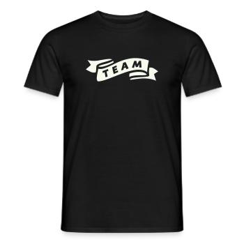 team_banderole - T-shirt homme - noir - Devant - AI Model Male 178 light (178cm)