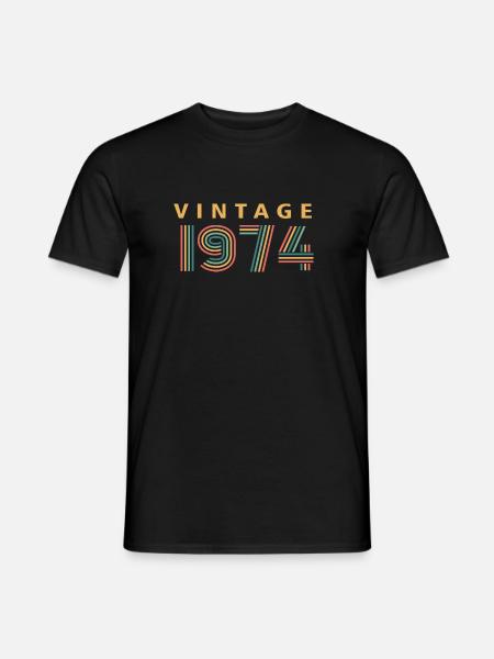 millésime 1974 - T-shirt homme - noir