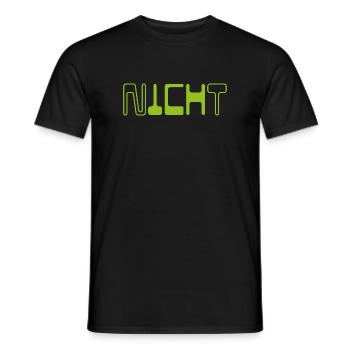 Nicht ICH - ICH Nicht  - Männer T-Shirt - Schwarz - Vorne - AI Model Male 178 light (178cm)