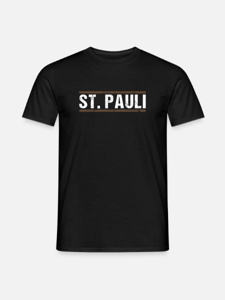 St. Pauli - Männer T-Shirt - Schwarz