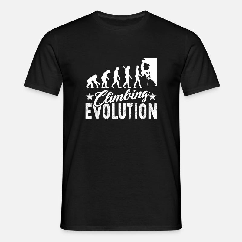 Climbing Evolution - Men's T-Shirt - black