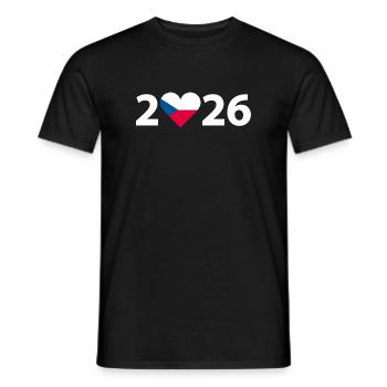J’aime République tchèque 2026, Vacances en République tchèque 2026 - T-shirt homme - noir - Devant - AI Model Male 178 light (178cm)
