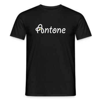 Antone - T-shirt homme - noir - Devant - AI Model Male 178 light (178cm)