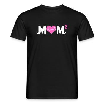 Twins Mom Twin Mom Mom Gift - Men's T-Shirt - black - Front - AI Model Male 178 light (178cm)