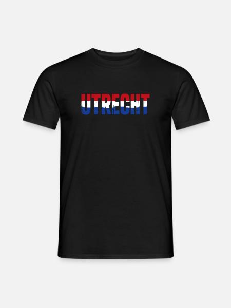 Utrecht Niederlande - Männer T-Shirt - Schwarz