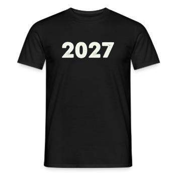 2027 - T-shirt homme - noir - Devant - AI Model Male 178 light (178cm)