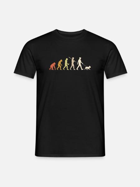 French Bulldog Evolution Funny Frenchie Gift - Men's T-Shirt - black