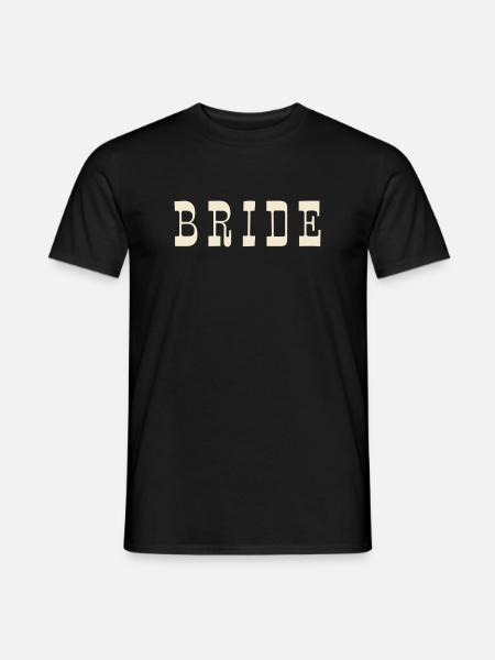 Bride – Warm Ivory - Männer T-Shirt - Schwarz