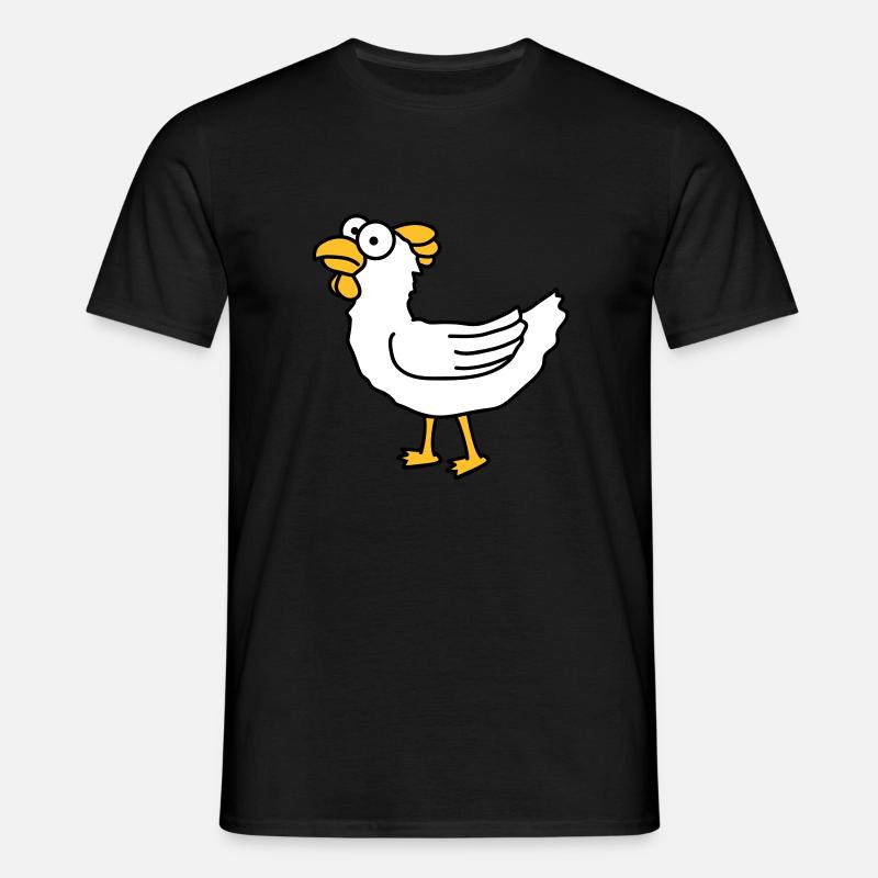chicken - Männer T-Shirt - Schwarz