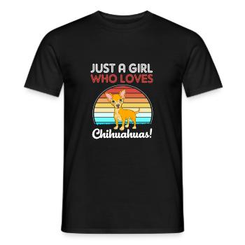 Chihuahua Tochter Mutter Muttertag - Männer T-Shirt - Schwarz - Vorne - AI Model Male 178 light (178cm)