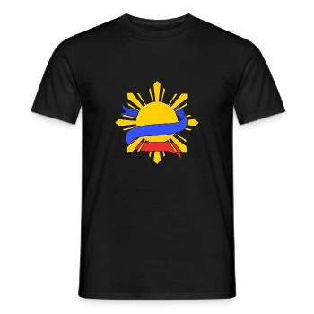 Philippinisch Philippinen - Männer T-Shirt - Schwarz - Vorne - AI Model Male 178 light (178cm)