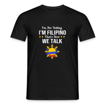 Filipino Philippines - Men's T-Shirt - black - Front - AI Model Male 178 light (178cm)