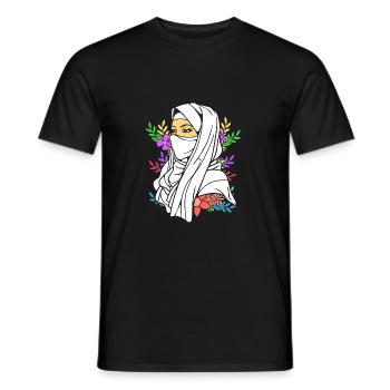 Muslim Islam Moslem Muslima Eid Mubarak - Männer T-Shirt - Schwarz - Vorne - AI Model Male 178 light (178cm)
