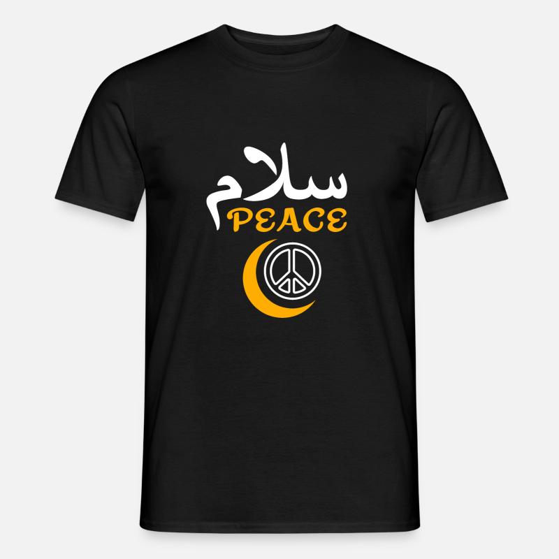 Muslim Frieden - Männer T-Shirt - Schwarz