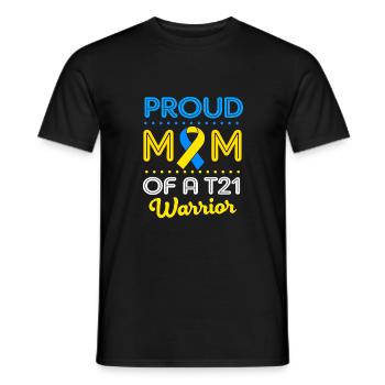 Down Syndrom Muttertag Mutter Mama - Männer T-Shirt - Schwarz - Vorne - AI Model Male 178 light (178cm)