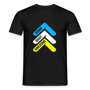 Down Syndrom - Männer T-Shirt - Schwarz - Vorne - AI Model Male 178 light (178cm)