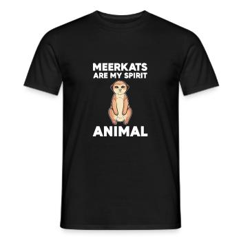 Erdmännchen - Männer T-Shirt - Schwarz - Vorne - AI Model Male 178 light (178cm)