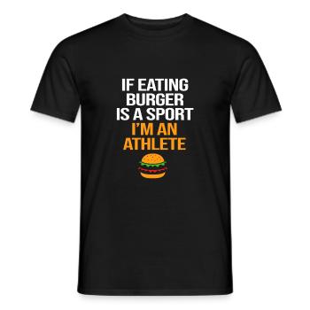 Cheeseburger - Männer T-Shirt - Schwarz - Vorne - AI Model Male 178 light (178cm)