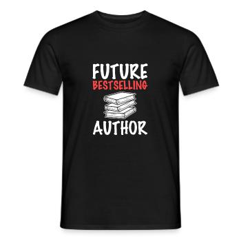 Author - Men's T-Shirt - black - Front - AI Model Male 178 light (178cm)