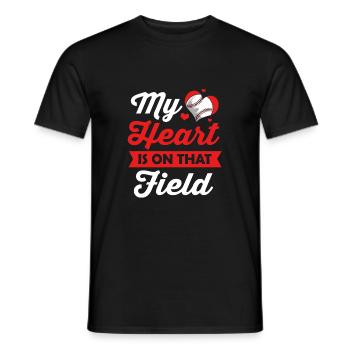 Baseball - Men's T-Shirt - black - Front - AI Model Male 178 light (178cm)