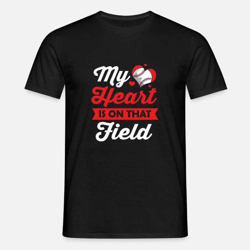 Baseball - Männer T-Shirt - Schwarz