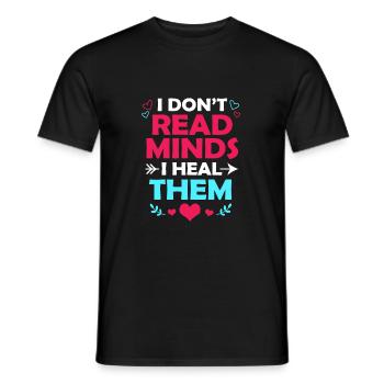 School psychologist - Men's T-Shirt - black - Front - AI Model Male 178 light (178cm)
