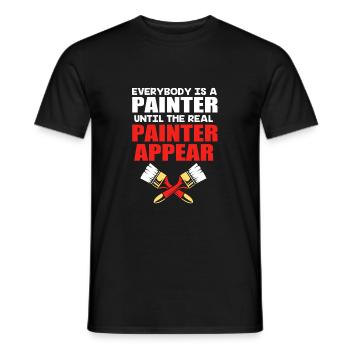 Painter Artist Artist Art Academy - Men's T-Shirt - black - Front - AI Model Male 178 light (178cm)